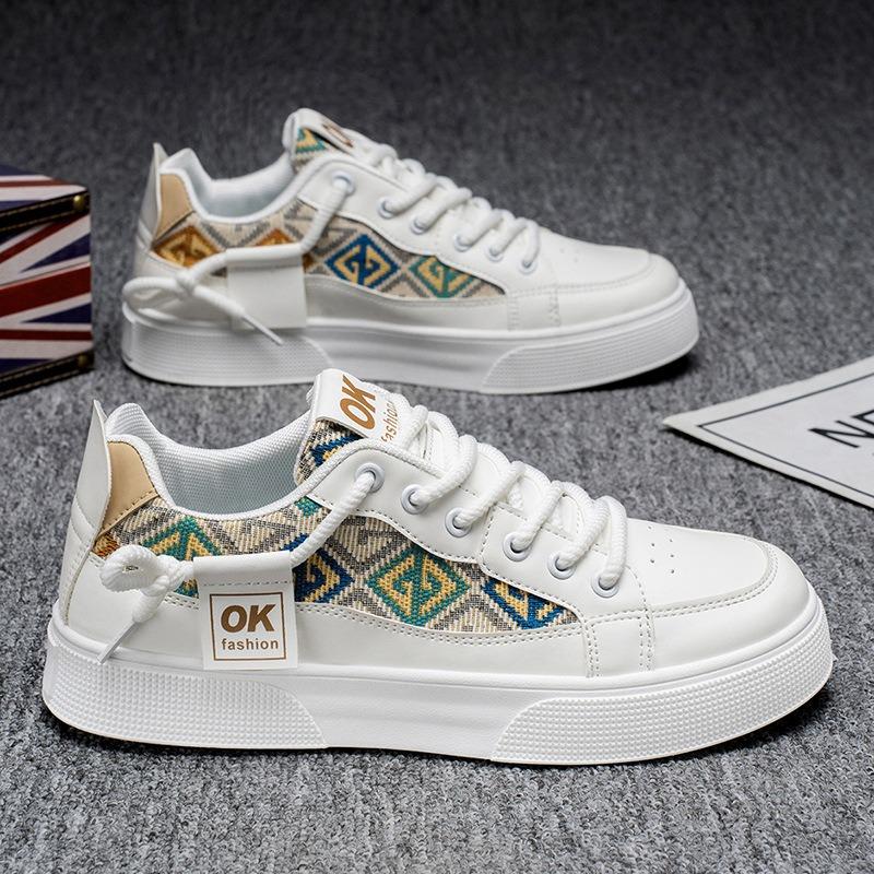 Summer New Lightweight Breathable Casual Shoes Student Trend Board Shoes Non Slip Versatile Men Platform Sneakers Lazy Flat Shoe