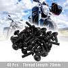 uxcell Motorcycle Bolt Screws, Hex Socket Bolts, Aluminum Alloy, Black, M6 X 20, 40 Pieces