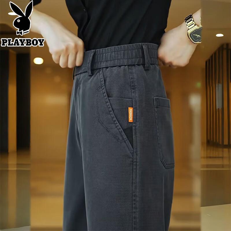 PLAYBOY Men s Plush-Lined Casual Straight-Leg Pants L (127-149 lbs)