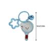 Cute Cartoon Ball Bell Star Keychain Pendant Badminton Table Tennis Football Rugby Bag Hanging Ornaments Keyring Decoration Gift