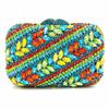 Strass Abend-Clutch Gelb/Blau/Grün Mehrfarbig Damen Diamant Party Abschlussball Taschen Clutches Dame Abend Handtaschen