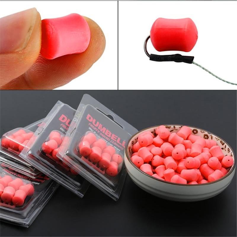 8pack Scented Rubber Fishing Baits Slow Sinking Dumbells Baits for Enhances Durability in Freshwaters