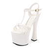 Fashion 2025 new nightclub super high heel sandals women's work shoes walking show steel pipe dance shoes waterproof platform
