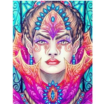 Pełna 5D Diy Diament Malarstwo Cartoon Kobieta Mozaika Haft Cross Stitch Home Decor Handmade Prezent