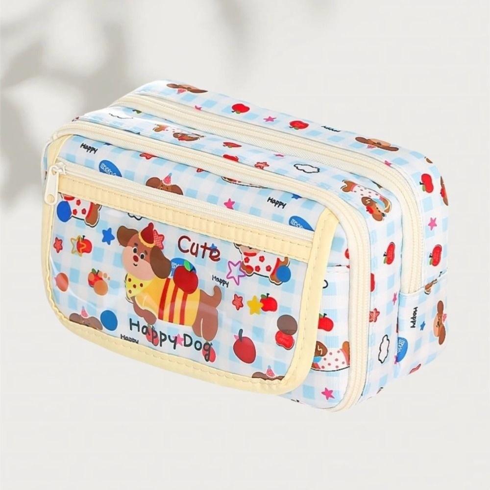 Fruit Dogs Stationery Storage Bag Cosmetics Storage Pen Pencil Case  Student