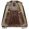 Herren Schwarz-Gold Baumwollgepolsterte Jacke mit Stehkragen und Samt-Graphen-Futter