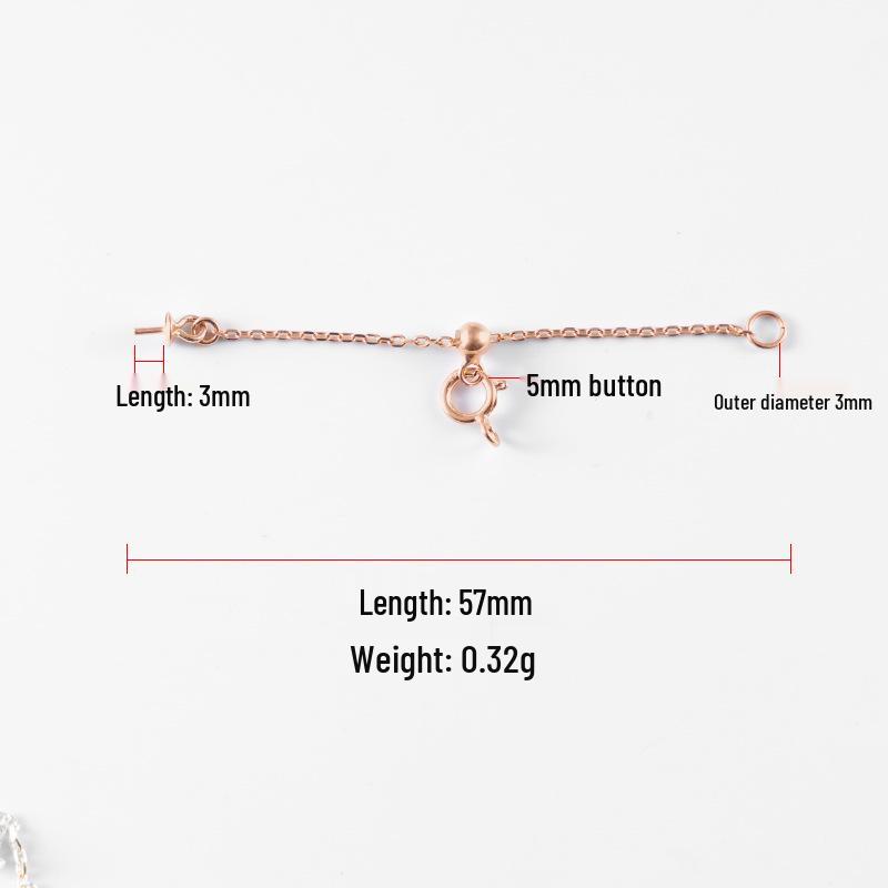 

Застежка-цепочка из стерлингового серебра 925 пробы с регулируемой длиной для удлинения браслета или ожерелья своими руками