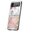 Hard PC Phone Case For Samsung Galaxy Z Flip 7 6 5 4 Black Cover For Galaxy Z Flip 3 Foldable Shockproof Capas Cartoon Girl Bags