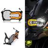 Motorcycle Headlight Headlamp Guard Protective Grill Cover with 1 Lamp Slice Replacement for BMW