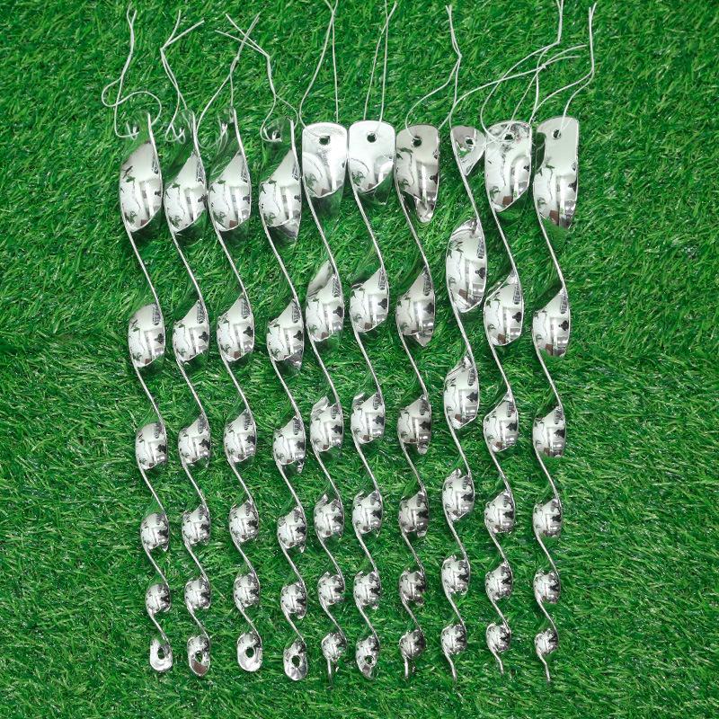 10pcs Bird-Repellent Reflective Spira Wind-Turning Vegetable Yard Bird Scaring Stick Anti-Bird Deterrent Gardening Accessories