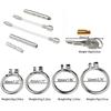 Flat Chastity Lock for Men Metal Chastity Devices Urethral Plug High Comfort Anti Cheating Dormant Lock Sex Toy for Couple SM