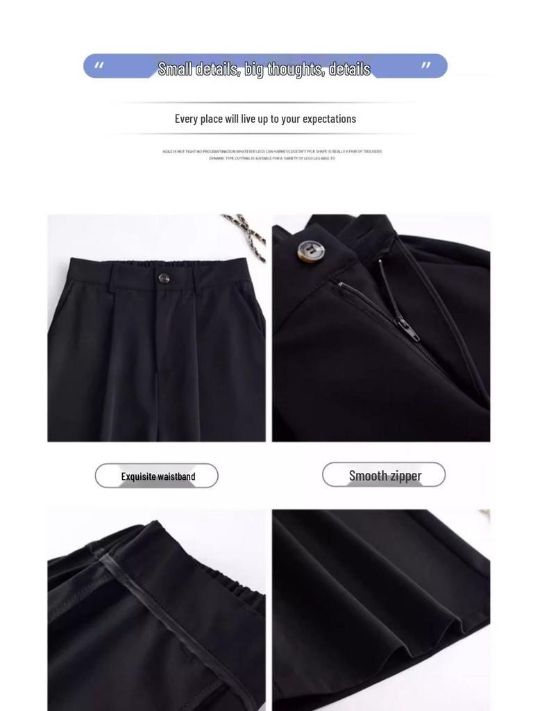 Women's High-Waisted A-Line Ice Silk Bermuda Shorts