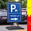 Parking Lot Entrance/Exit Sign