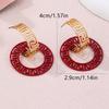 Cross-Border Hollow Geometric Court Style Earrings – Elegant, Light Luxury Dangle for Ladies