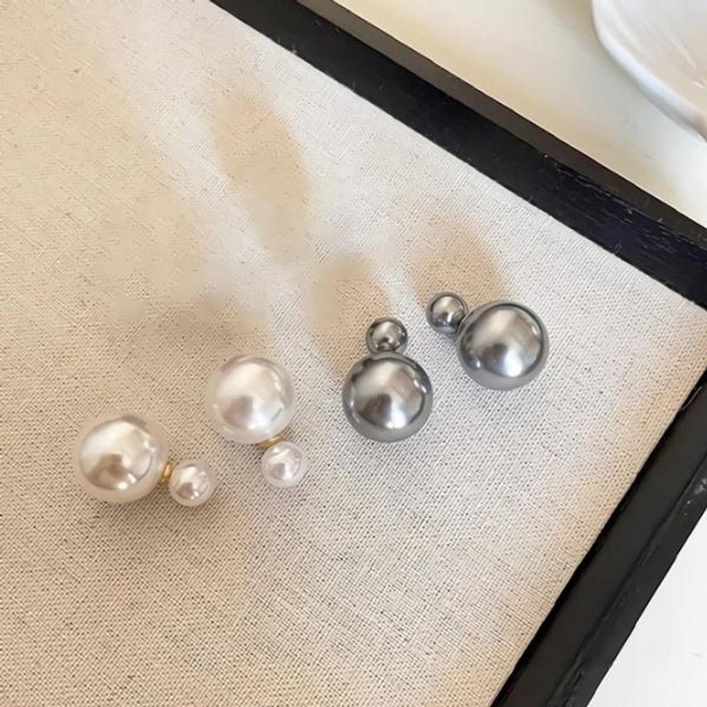 Damen Boss Side Perlenohrringe 2 Farben