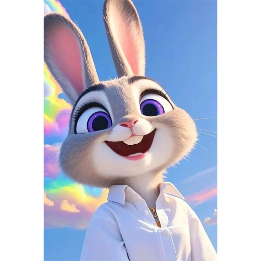 Disney Zootopia Judy Nick 5D Diamantové malování Plné diamantů DIY Ručně vyráběné diamantové malování Kreslený dekorativní malířský set