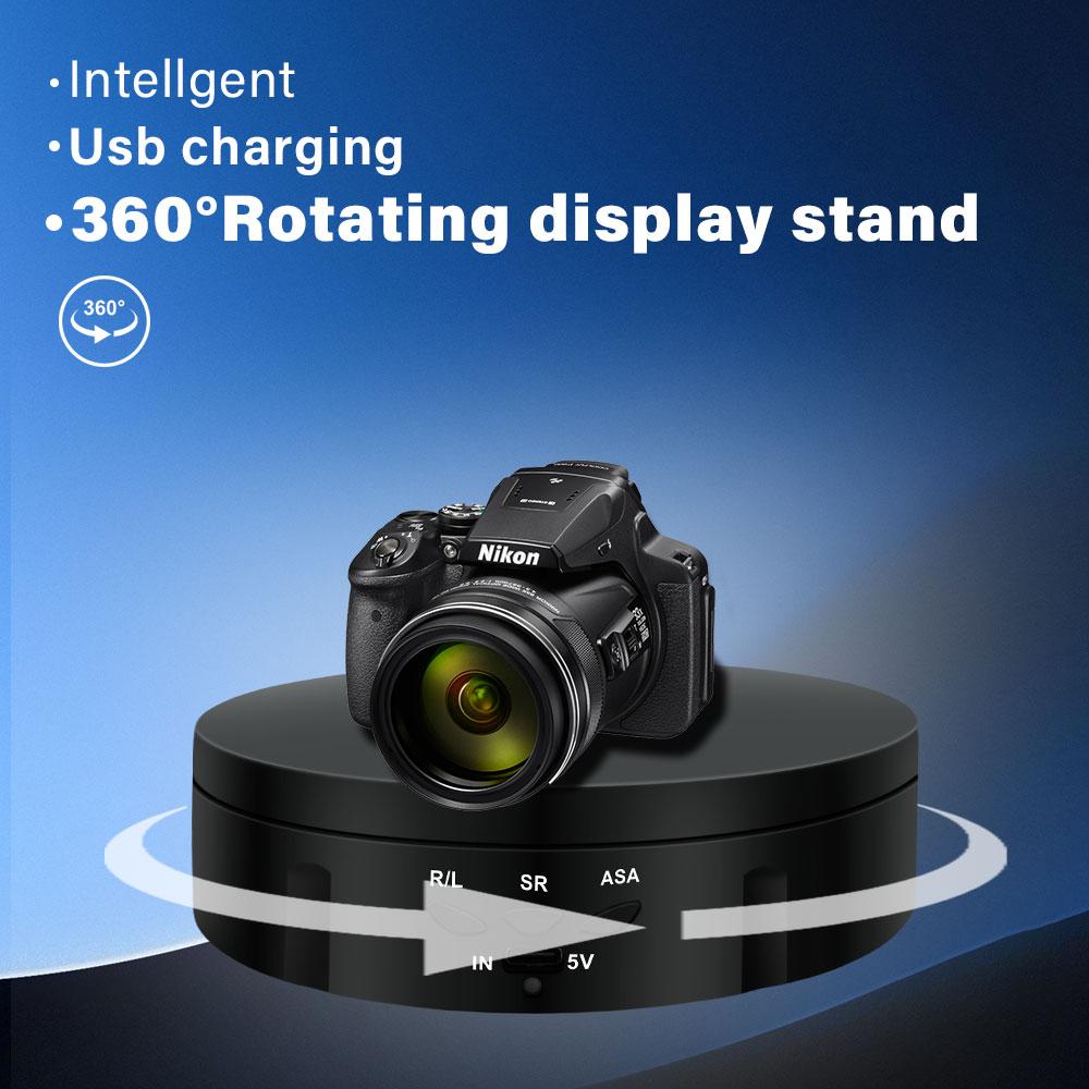 Hot sell Rotating Display Stand 360-Degree Motorized Spinner Turntable with USB Power Cable for Photography Products and Shows