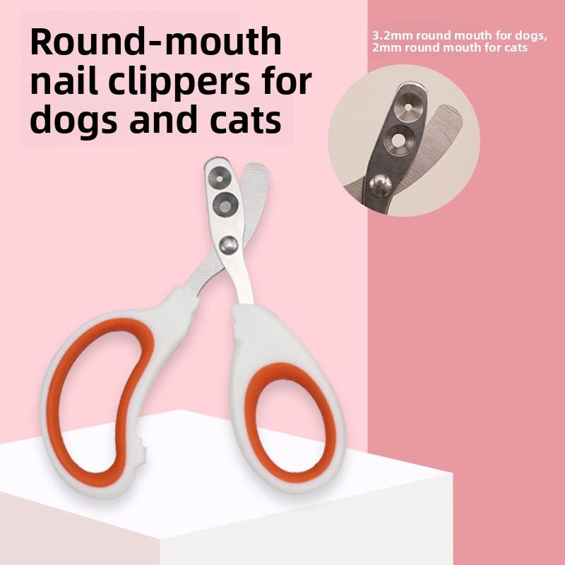 Katzennagelschere, Kleine Blindschere mit runden Löchern, Haustier Katze und Hund Nagelschere, Ein magisches Werkzeug, Anti-Blutungs-Katzennagelschere