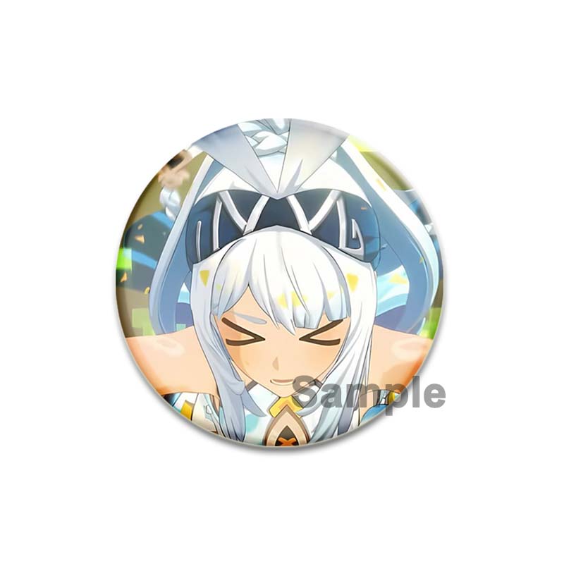 Anime Game Genshin Impact Mualani Soft Button Pins Character Kinich X Mualani Fanart Brooch Handmade Badge Fans Collection Gifts