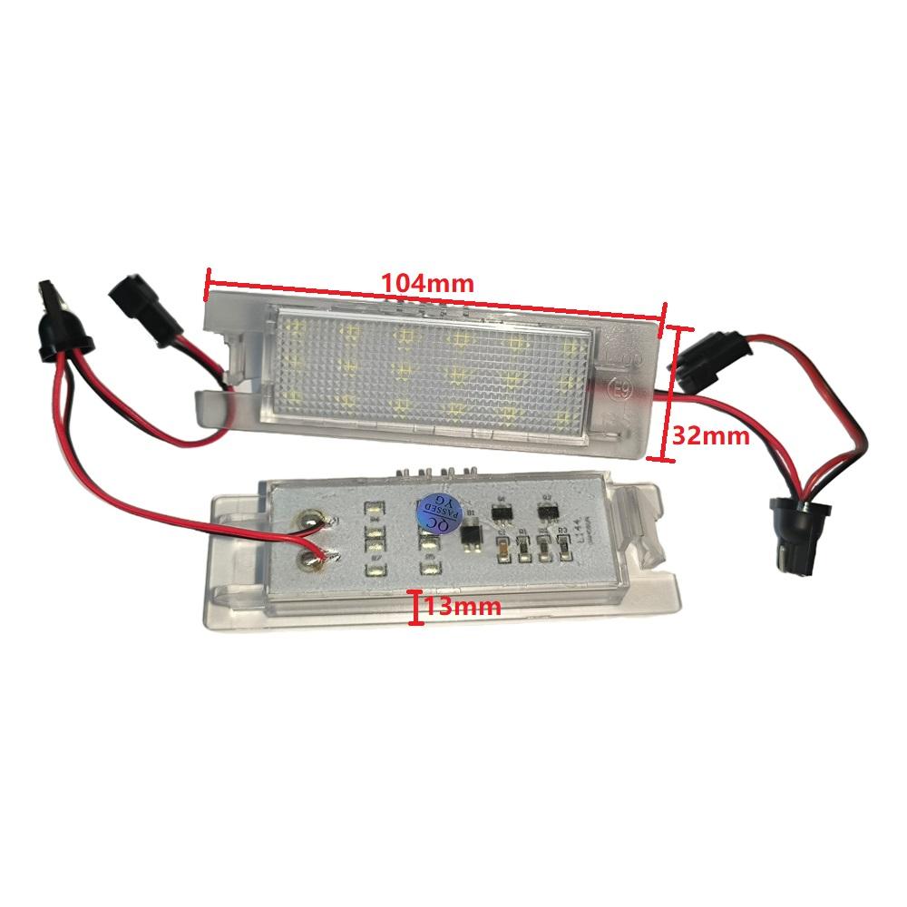 2pcs License Plate Lights LED For Chevrolet Malibu 13-15 Camaro 14-20 Chevrolet Volt 11-19 Cruze Hatchback Number Plate Lights