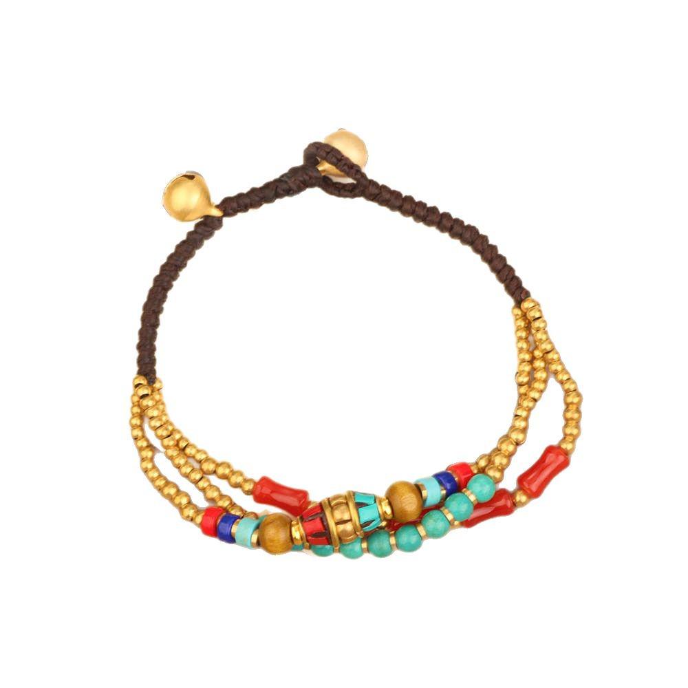 Top-Selling Tibetan Ethnic Multi-Treasure Bracelet: Trendy, Versatile, Retro Woven Style for Women