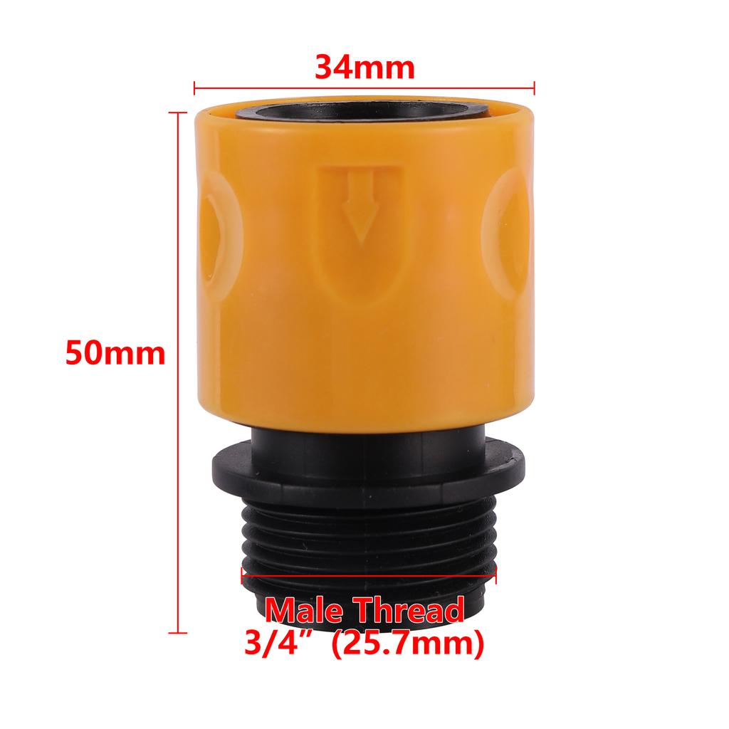 Garden Hose Quick Connector 1/2 3/4 1 Inch Pipe Coupler Stop Water Connector Repair Joint Drip Irrigation System 32/20/16mm Hose