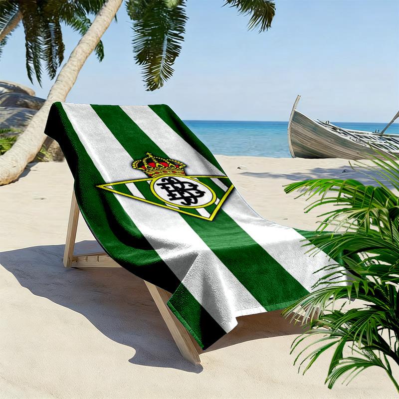 Real Betis Print Beach Towel, Large Soft Quick Dry Towel for Beach Camping Swimming
