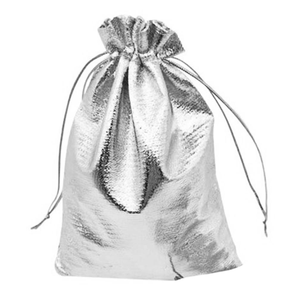1pc Gold Silver Gift Bag Drawstring Pouches for Jewelry Storage Wedding Christmas Party Candy Packing 20*30cm Cloth Cookies Bags