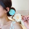 Böhmische Orchideenblüten Haarspange Romantische Braut Haarspangen Frauen Strand Hochzeit Urlaub Blume Pony Clip Haarnadel Haarschmuck