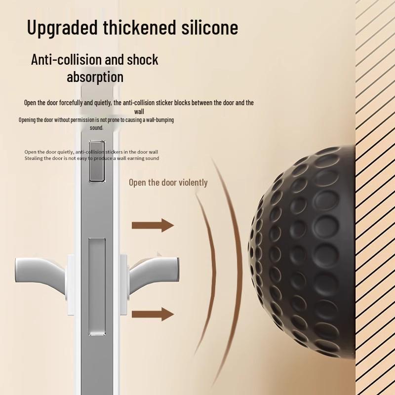 Silikonová protikolizní podložka pod kliku a zarážka