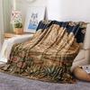1PC Desert Mountain  Print FlAannel Blanket, High Quality Comfortable for All Seasons, Home Decor, Warmth and Comfort