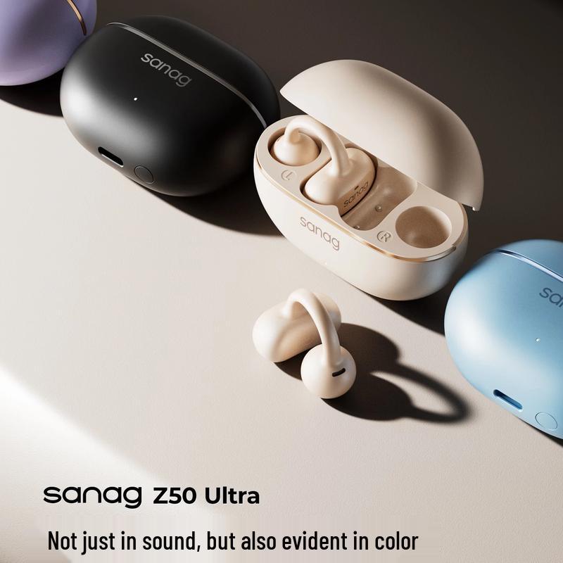 Sanag Z50 Ultra Open-Ear Wireless Clip-On Headphones