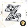Charms Letter Z 925 Pendant Bead S925 Zircons Twigs Letter