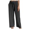 Fashion Women's Solid Color Loose And Comfortable Pocket Leisure Time Trousers