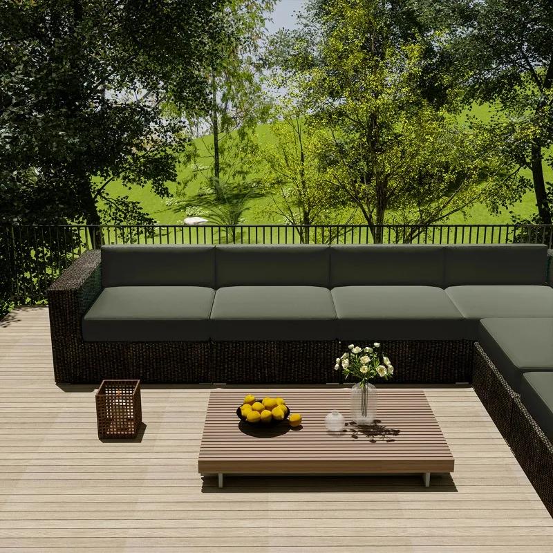 Sun-proof Anti-Dust Furniture Protector Cover Outdoor Sofa Cover Home Hotel Garden Patio Waterproof Rattan Corner Sofa Cover