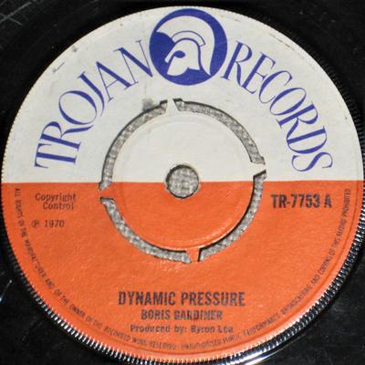 7inch Record BORIS GARDINER Dynamic Pressure Reggae Me Dis R TR7753 Trojan Records 1970 UK Reggae Ska Dub Used