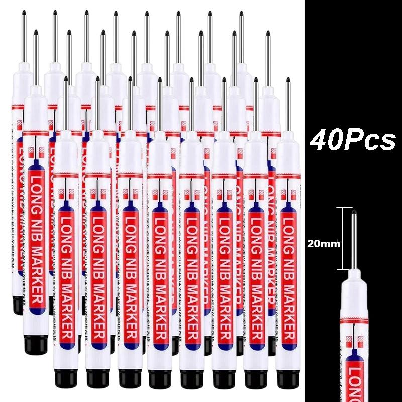 4-100 Stück 20mm Tiefloch Lange Spitze Kopf Marker Für Metall Perforierstift Wasserdicht Badezimmer Holzbearbeitung Dekoration Mehrzweck