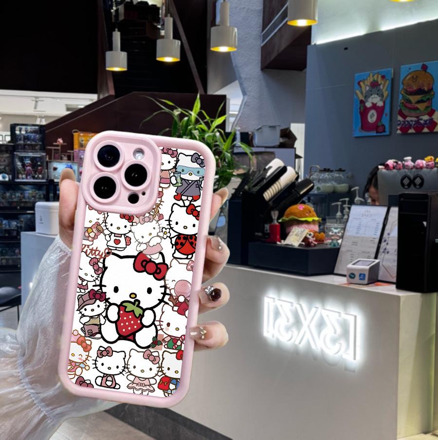 Sanrio TK Sandpaper Cute Pink Phone Case for Apple 16