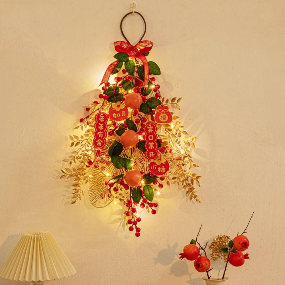 FU Character FU Wreath Garland Family Atmosphere Decorative Pendant  New Year Hanging Ornament