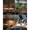 KDG 2 Pack Cordless Black Table Lamps, Rechargeable Portable LED Desk Lamps | 5000mAh Battery Operated 3 Color Stepless Dimming Up for Restaurant,