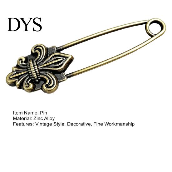 Bird Design Brooch Vintage Bronze Safety Pin, Large Feather Leaf Flower Lapel Coats Decorative Pin Men Women for Coats, Jackets, Hats, Bags