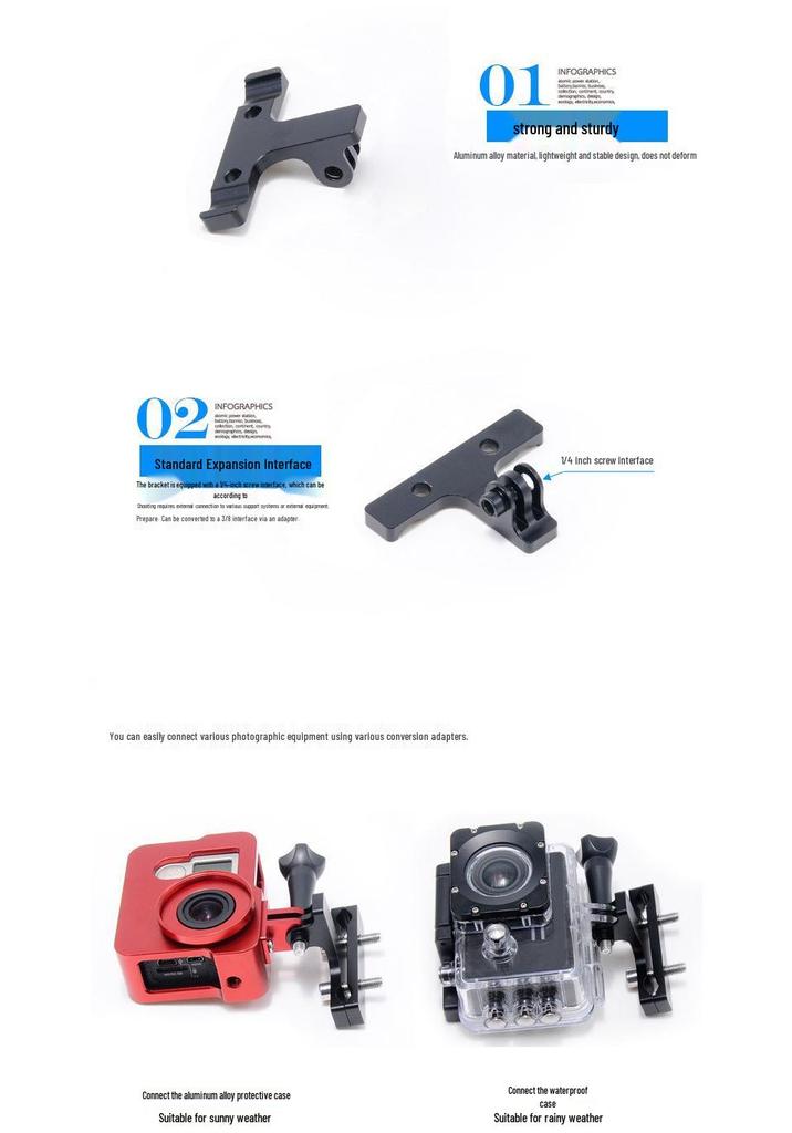GoPro Hero10/11/12 Compatible Bike Seatpost Mount for Riding