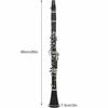 17-Key B-Flat Clarinet Set for Students and Professionals, Includes BB Cleaning, Cross Reeds, and Driver Box (Black)
