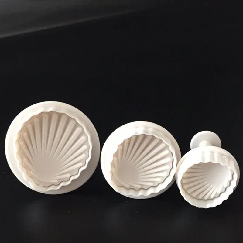 3Pcs/Set Mini Star Flower Plunger Fondant Decorating Biscuit Cookies Cutter Mold Sugarcraft Diy Mold Cake Decorating Tools