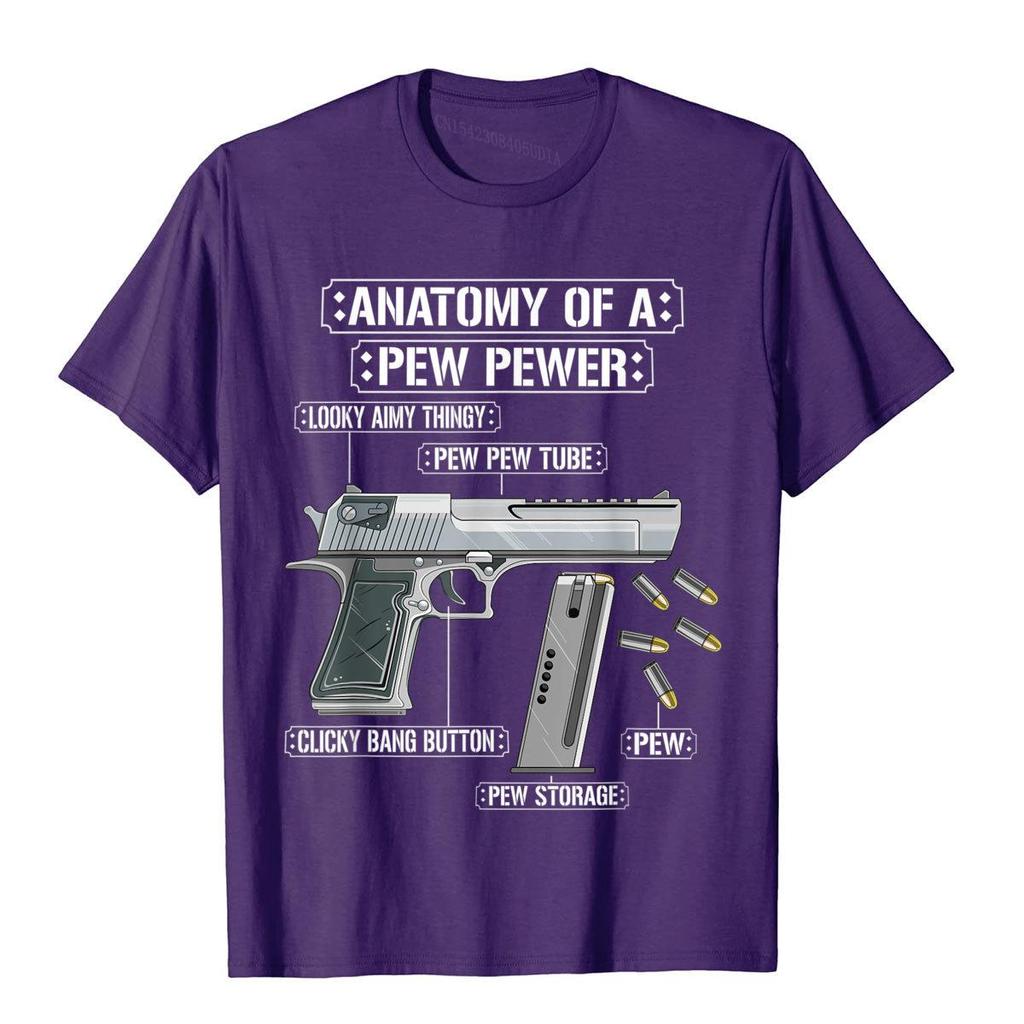 Anatomy Of A Pew Pewer Ammo Gun Funny Gun Lover Meme T-Shirt Casual Cotton Men Tees 3D Style New Design T Shirt