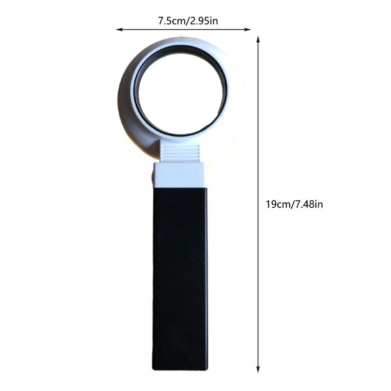 16X Magnifying Glass Magnifiers Eye Loupes 90° Bendable Illuminated Magnifying Lens for Reading Inspection Jewelry