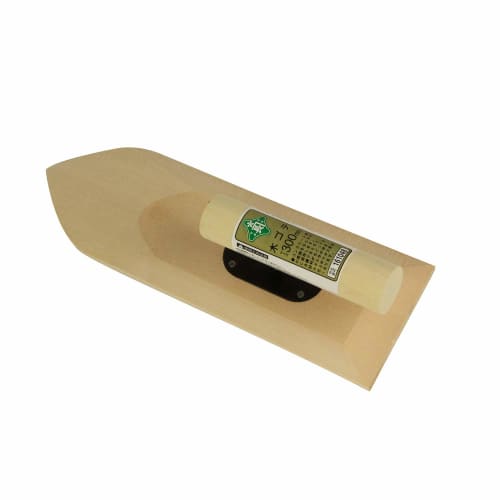Midoricho Wooden Trowel, 300mm, Made in Japan, for leveling concrete floors