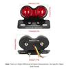 Motorcycle LED Tail Light Turn Signal Lights License Plate Bracket Brake Lamp For Honda Yahama Harley Universal 12V Rear Light
