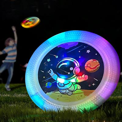 דיסק מעופף LED PU קצף רך לילדים צלחת מעופפת מקצועית ספורט חוץ צעצוע זריקת יד אינטראקציה הורה-ילד