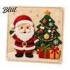 Handmade Christmas Gift Making Kits DIY Felt Craft Kit Gnome Santa Sticker Art No Sew for Beginners Fabric Reindeer Penguin Decoration Crafting